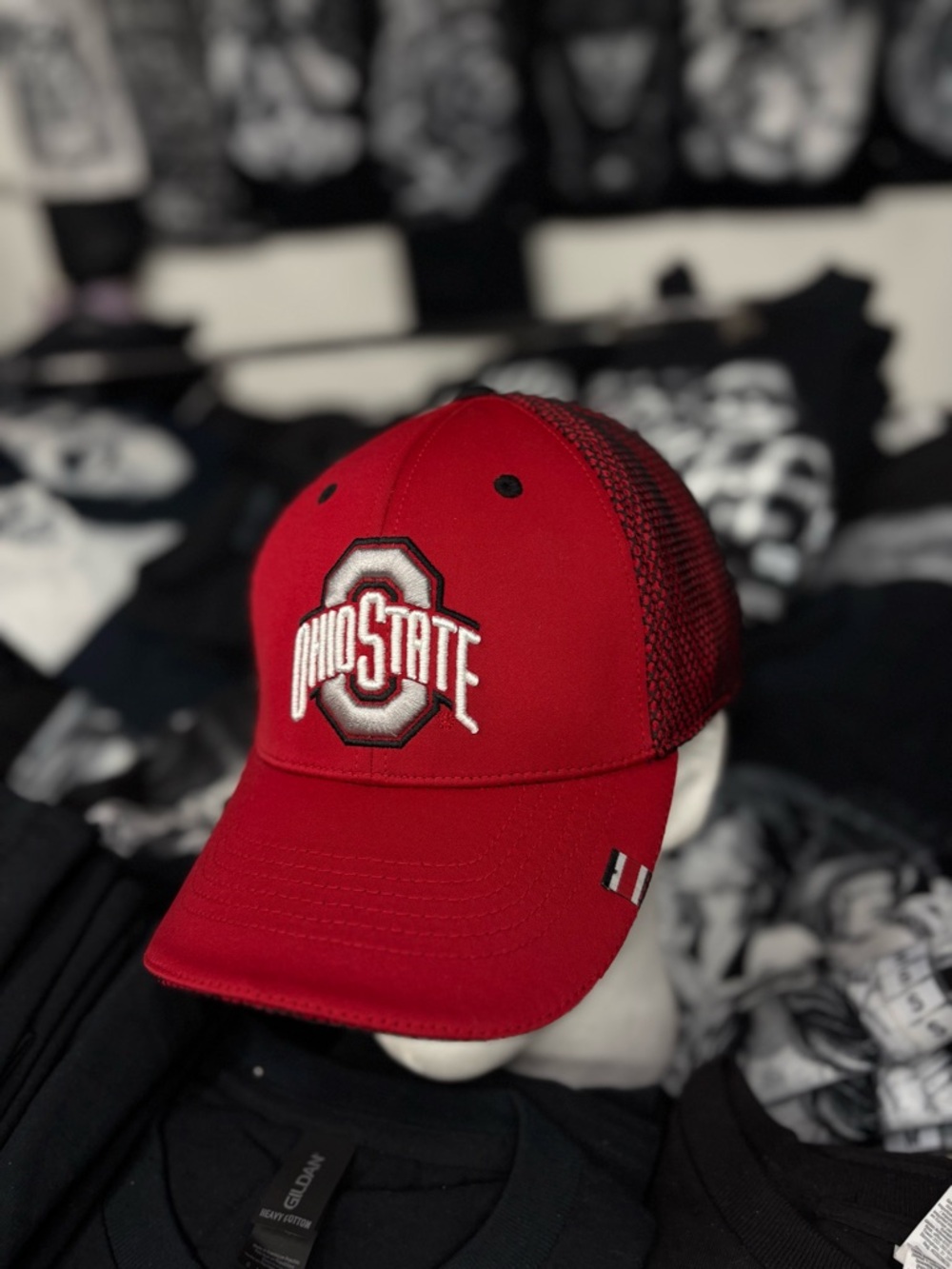 Ohio State Red Mesh-Back  Cap